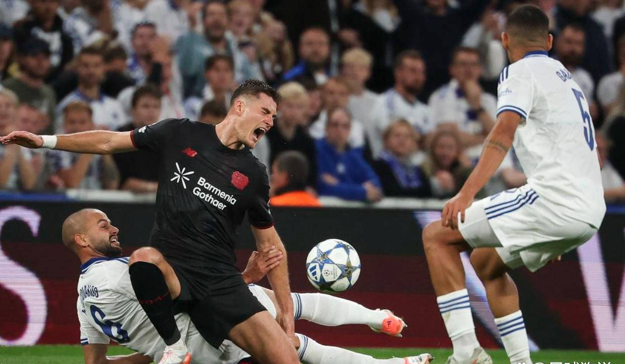 欧冠首轮惊险战平！勒沃库森补时乌龙逆转，德甲劲旅掉链子